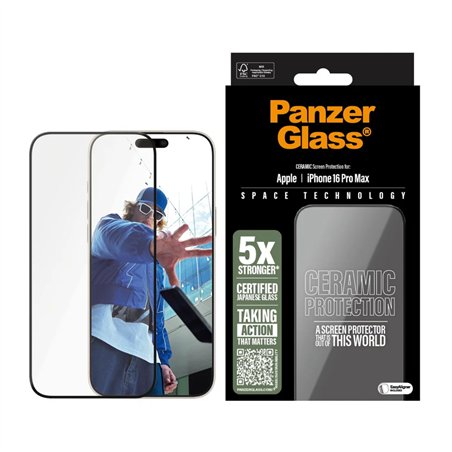 PanzerGlass Ceramic protezione schermo iPhone 16 Pro Max UWF
