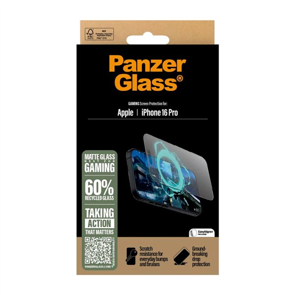 PanzerGlass Gaming protezione schermo iPhone 16 Pro UWF