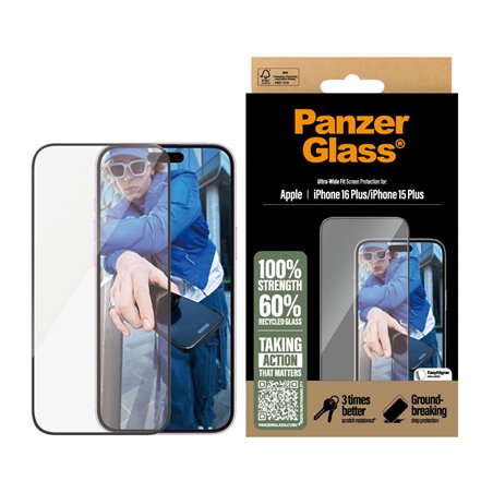 PanzerGlass Screen protezione scherm.Phone 16 Plus 15 Plus UWF
