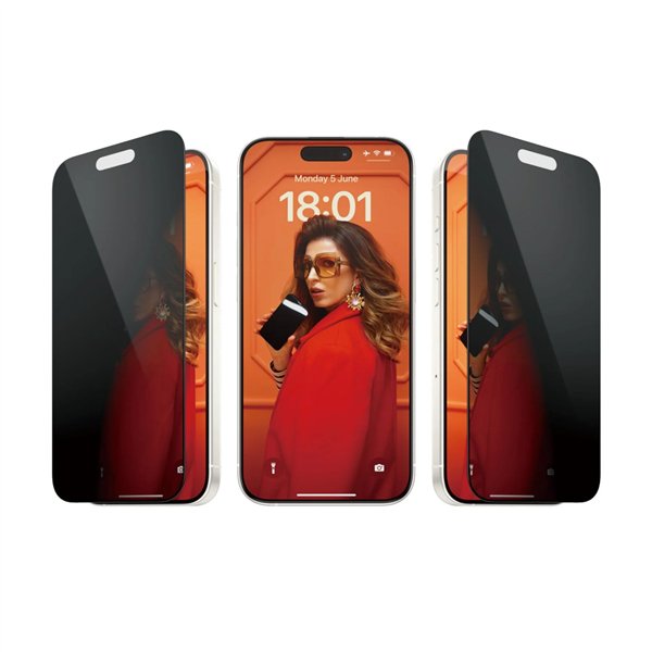 PanzerGlass Privacy Screen Protector iPhone 15 Pro UWF w EA