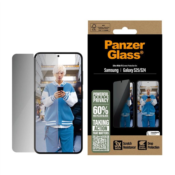 PanzerGlass Privacy Screen Protector Samsung Galaxy S25 S24