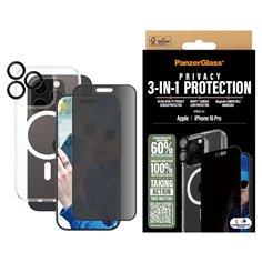 PanzerGlass 3-in-1 Privacy Protection Bundle iPhone 16 Pro 2
