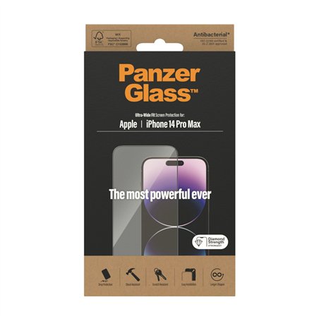 PanzerGlass Screen Protector for iPhone 14 Pro Max UWF