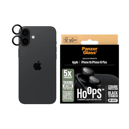 PanzerGlass Hoops Ceramic Camera Lens Protector iP 16 16 Plus