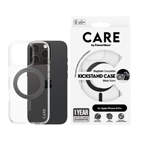 CARE by PanzerGlass Feature Case trasp. BK MagSafe iP 16 Pro