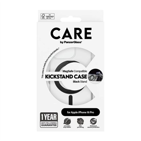 CARE by PanzerGlass Feature Case trasp. BK MagSafe iP 16 Pro
