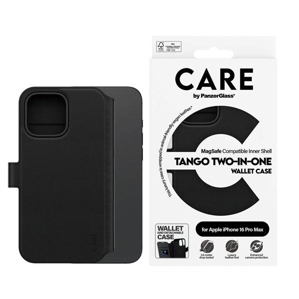 CARE by PanzerGlass Feature Case Wallet MagSafe iP 16 Pro Max