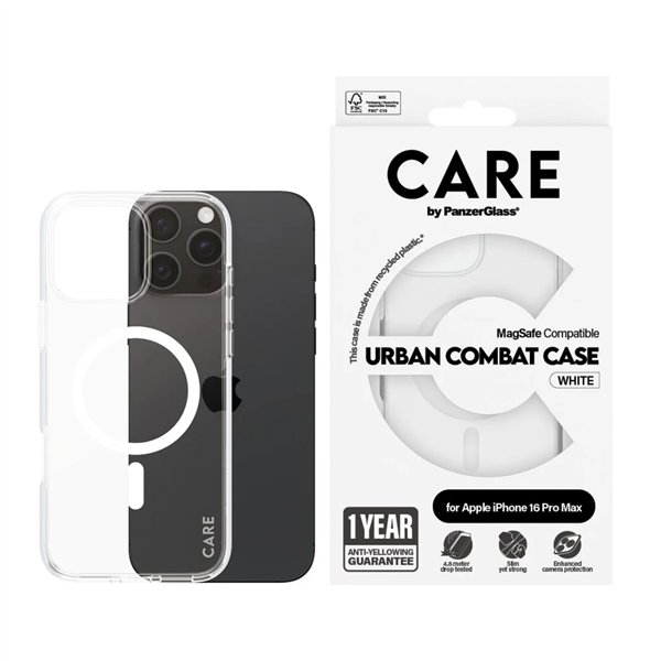 CARE by PanzerGlass Flagship cust.trasp. WH MagSafe iP 16 P M