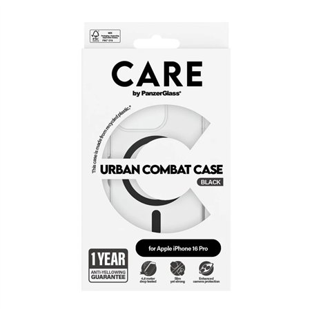 CARE by PanzerGlass Flagship cust.trasp. BK MagSafe iP 16 P