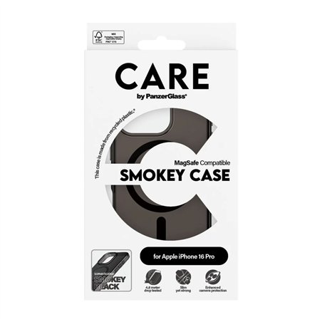 CARE by PanzerGlass Flagship Case Smokey BK MagSafe iP 16 Pro