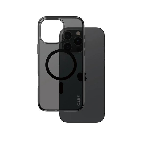 CARE by PanzerGlass Flagship Case Smokey BK MagSafe iP 16 P M