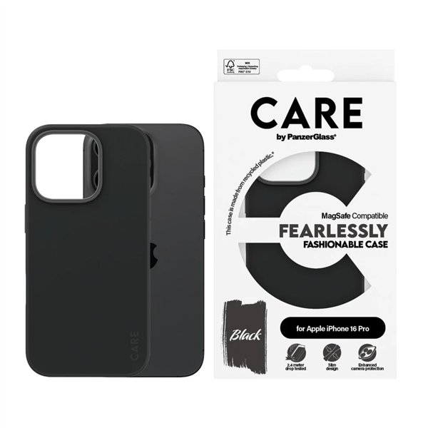 CARE by PanzerGlass Fashionable Case BK MagSafe iP 16 Pro