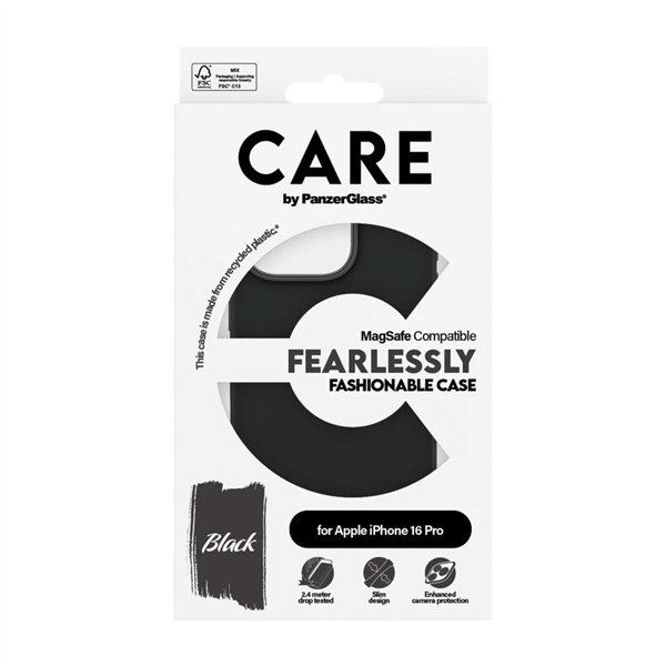 CARE by PanzerGlass Fashionable Case BK MagSafe iP 16 Pro