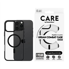 CARE by PanzerGlass Case Transp Black Frame MagSafe iP 16 Pro M 2