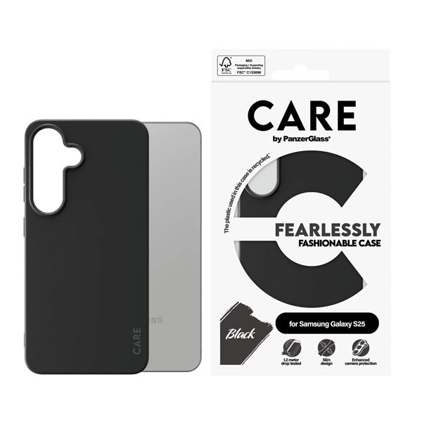 CARE by PanzerGlass Case nero Samsung  S25
