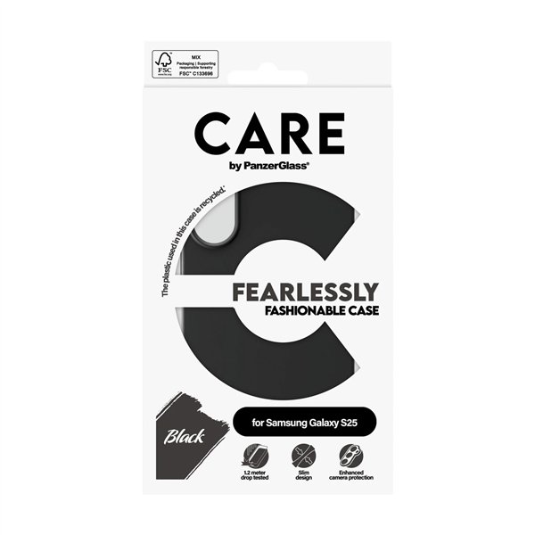 CARE by PanzerGlass Case nero Samsung  S25