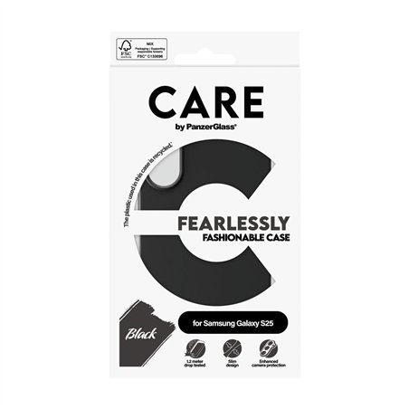 CARE by PanzerGlass Case nero Samsung  S25
