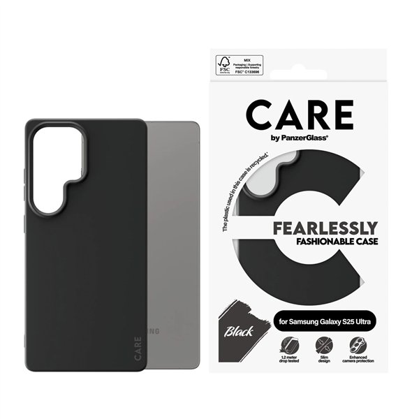 CARE by PanzerGlass Case nero Samsung  S25 Ultra