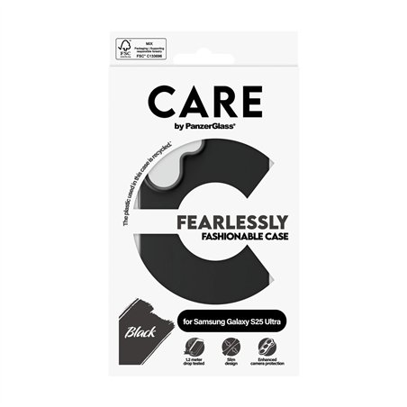 CARE by PanzerGlass Case nero Samsung  S25 Ultra