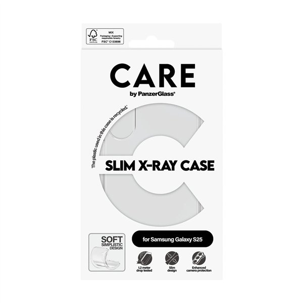 CARE by PanzerGlass custodia trasparente X-Ray Soft S25