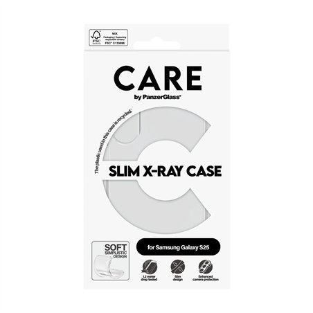 CARE by PanzerGlass custodia trasparente X-Ray Soft S25