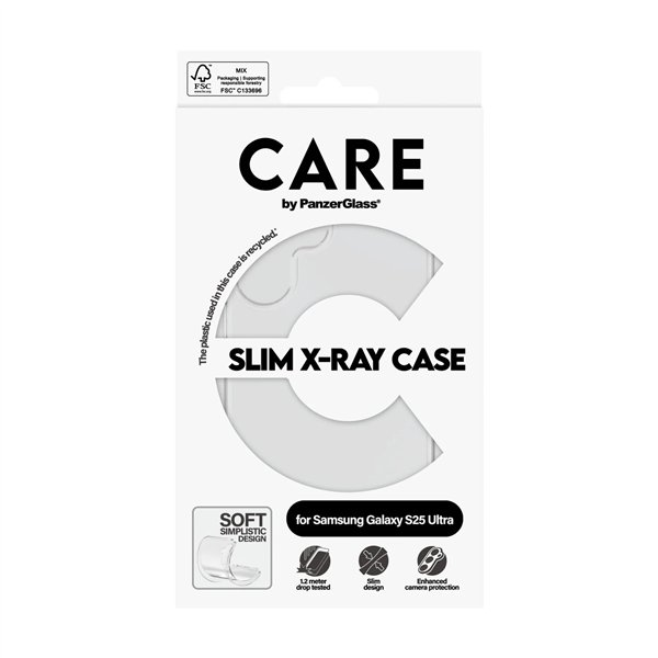 CARE by PanzerGlass custodia trasparente X-Ray Soft S25 U