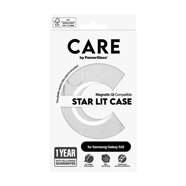 CARE by PanzerGlass Case Combat Star Lit Wht Qi S25