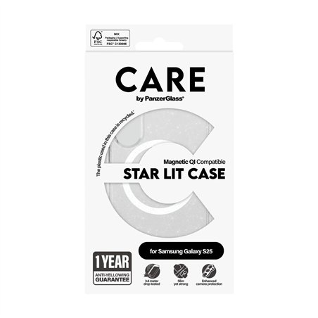 CARE by PanzerGlass Case Combat Star Lit Wht Qi S25