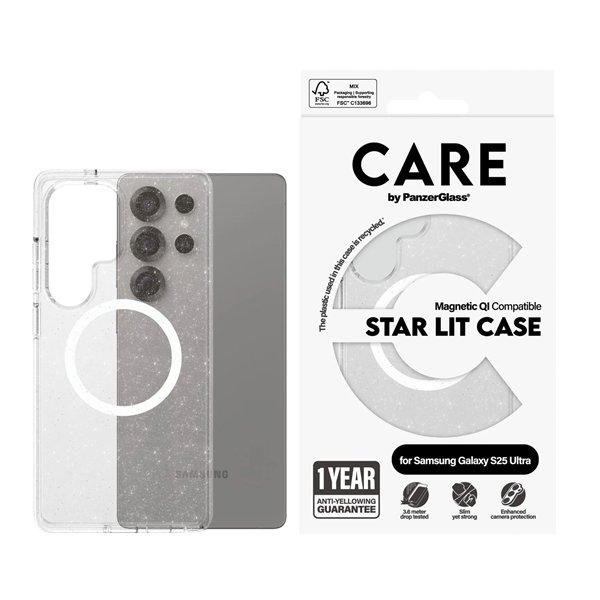 CARE by PanzerGlass Case Combat Star Lit Wht Qi S25 U