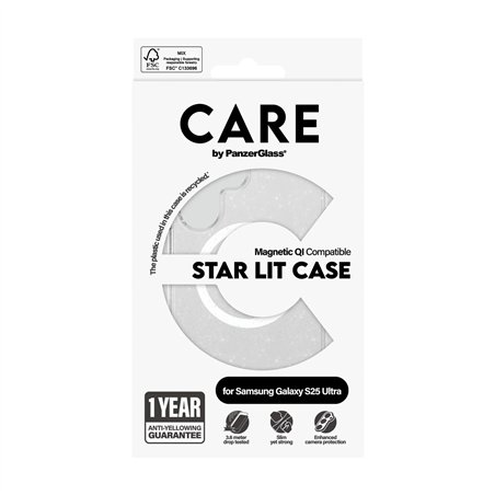 CARE by PanzerGlass Case Combat Star Lit Wht Qi S25 U