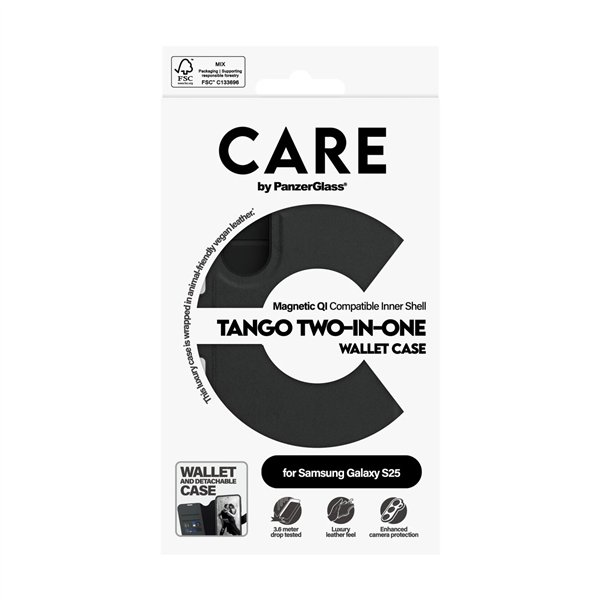 CARE by PanzerGlass Feature Case Tango Two-in-One Wallet Qi S25