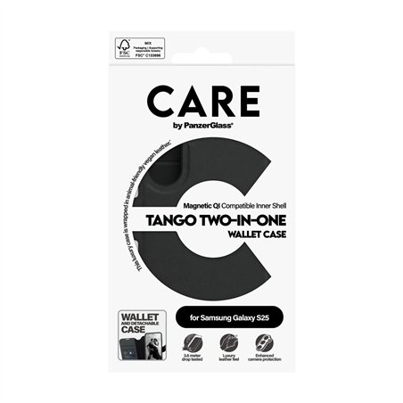 CARE by PanzerGlass Feature Case Tango Two-in-One Wallet Qi S25