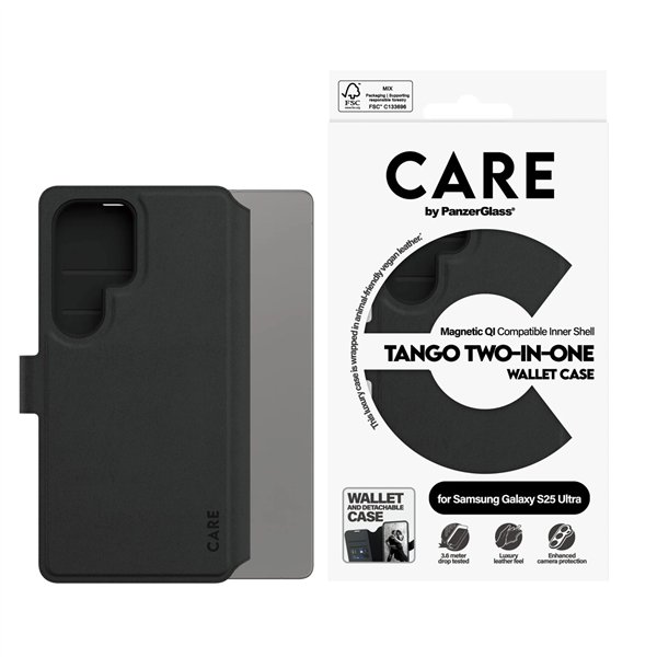 CARE by PanzerGlass Feature Case Tango Two-in-One Wallet Qi S25 U
