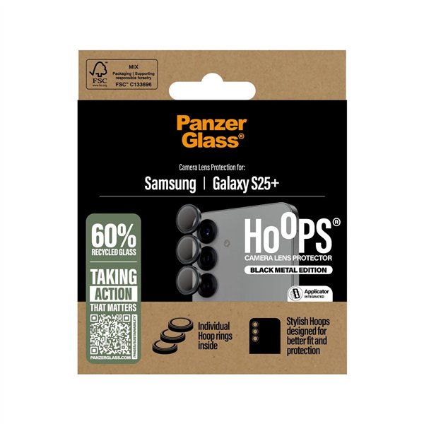 PanzerGlass Hoops Black  Lens Protector Samsung  S25+