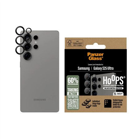 PanzerGlass Hoops Black  Lens Protector Samsung  S25 Ultra