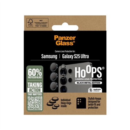 PanzerGlass Hoops Black  Lens Protector Samsung  S25 Ultra