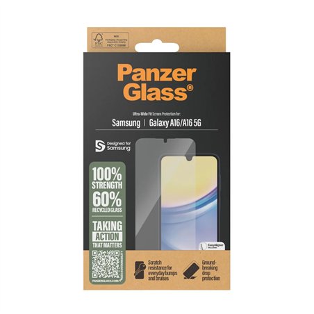 PanzerGlass Screen Protector Samsung Galaxy A16 A16 UWF