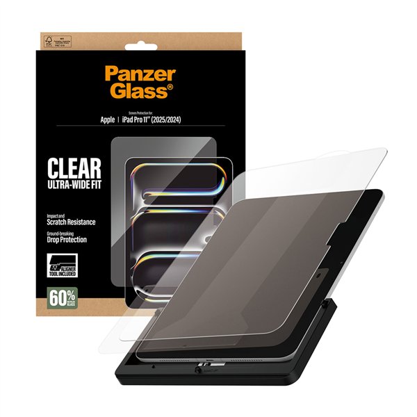 PanzerGlass Screen Protector iPad Pro 11 w. Fast fit tool