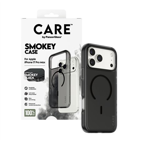 CARE by PanzerGlass Case Urban Expl Smokey BK MagSafe iP 17 P M