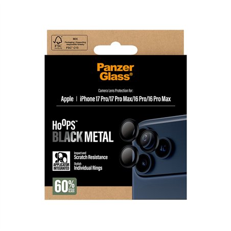 PanzerGlass Hoops nero iP 16 17 Pro iP 16 17 Pro Max
