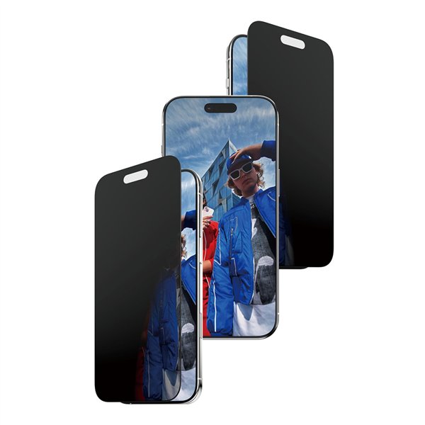 PanzerGlass Privacy bordo nero iP 17 Air UWF Fastfit