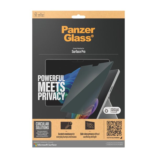 PanzerGlass Privacy Protector Microsoft Surface Pro X 8-11 UWF