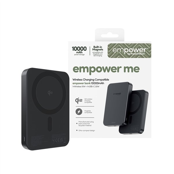 PanzerGlass empower Powerbank 10000mAh Space Black