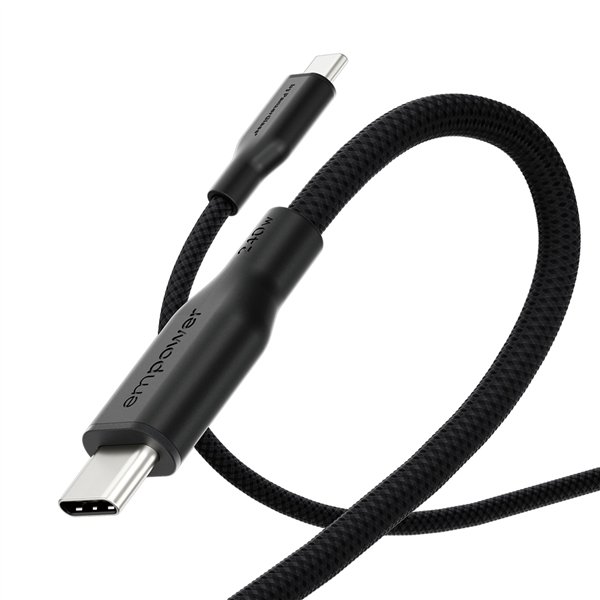PanzerGlass empower 240W USB-C a USB-C cavo USB 2.0 2M nero