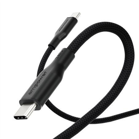 PanzerGlass empower 240W USB-C a USB-C cavo USB 2.0 2M nero