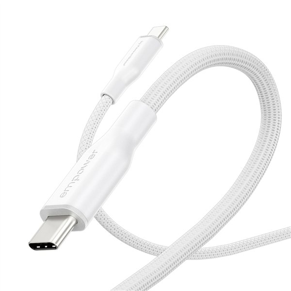 PanzerGlass empower 60W USB-C a USB-C cavo USB 2.0 2M bianco