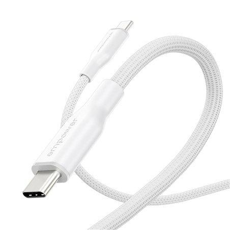 PanzerGlass empower 60W USB-C a USB-C cavo USB 2.0 2M bianco