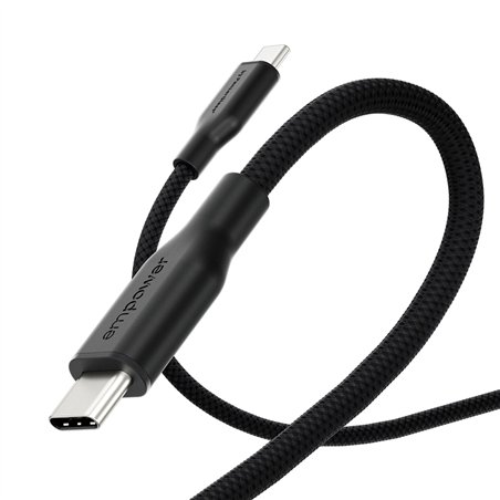 PanzerGlass empower 60W USB-C a USB-C cavo USB 2.0 1.2M nero