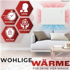 Proficare PC-GKH 3118 white Glass Konvector Heater 2