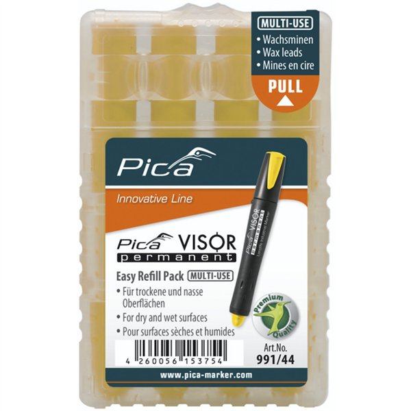 Pica VISOR permanent mine di ricambio sets, giallo